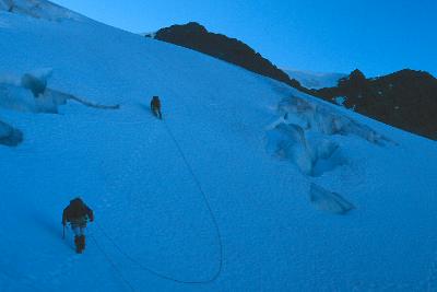 Up the Curtis Glacier